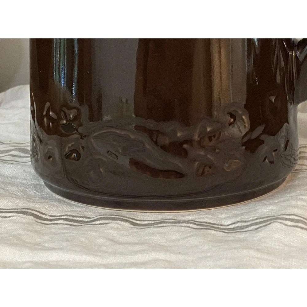 Daniel Cremieux Maison‎ St Barths Brown Stoneware Pitcher Made in Portugal